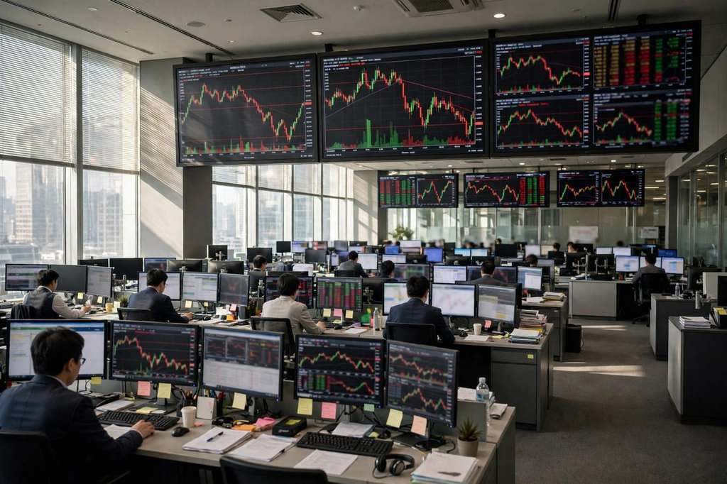 Asian Shares Fall as AI Rout Spreads, Kospi Sinks Below 5,400 and Brent Hits $114