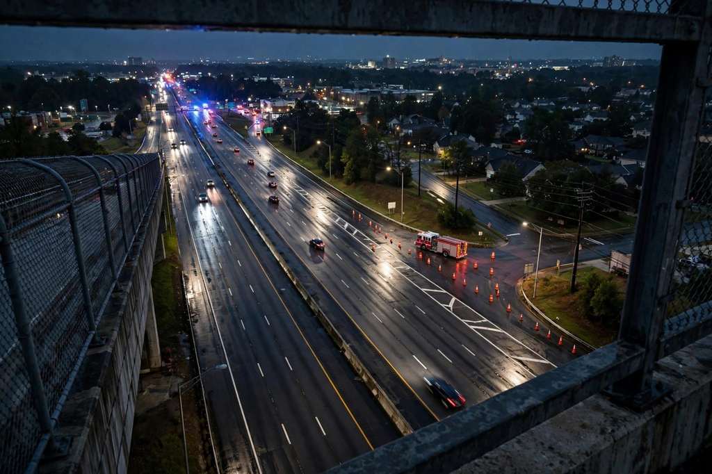 Atlanta, Georgia: Deadly Crash Shuts Southbound I-85 in Gwinnett County, Brookhaven House Fire Burns Overnight