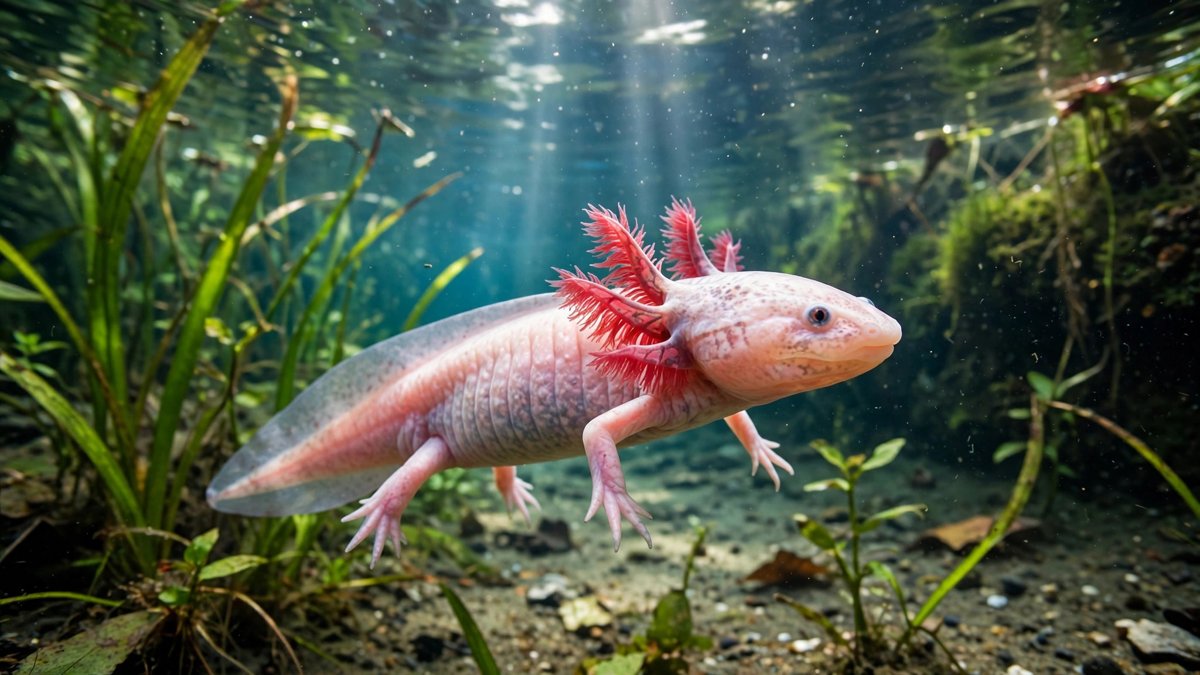 The Axolotl Can Regrow Its Heart, Its Spine and Part of Its Brain
