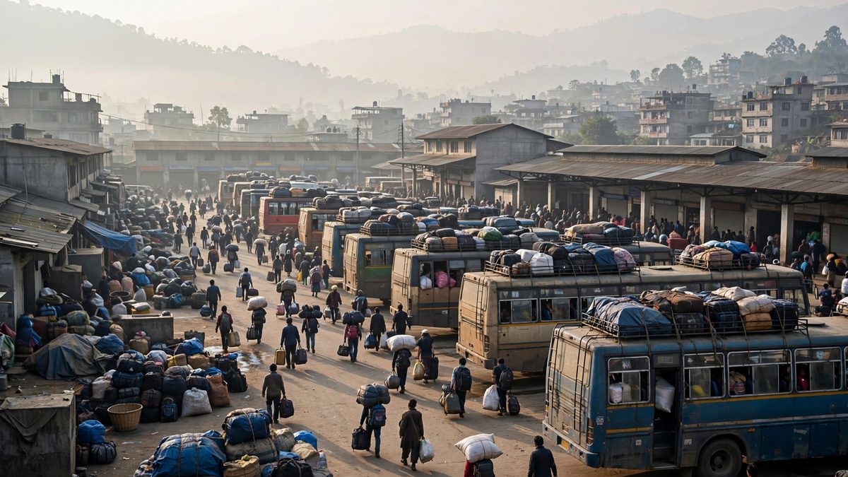 Dashain Exodus: 207,000 Leave Kathmandu as Peak Rush Nears