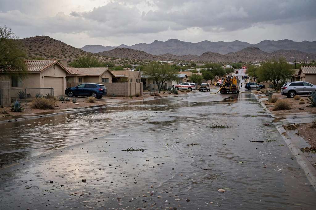Flash Flooding Forces Evacuation of 16 Homes in El Paso Enchanted Hills Neighborhood