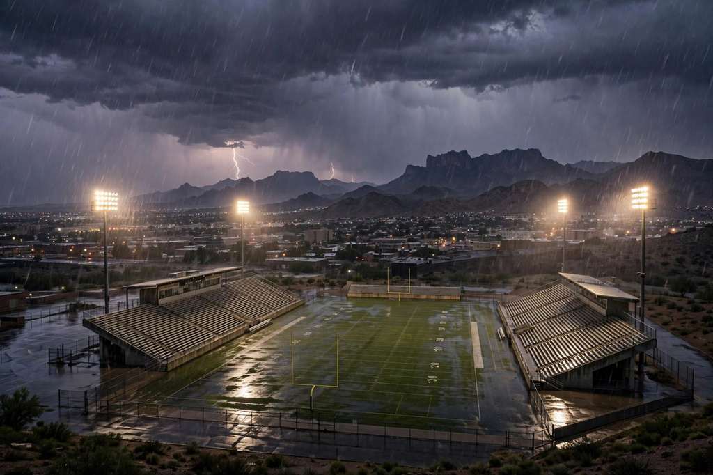 El Paso, Texas: Lightning and Hail Halt Friday Night Football, Two Games Moved to Saturday