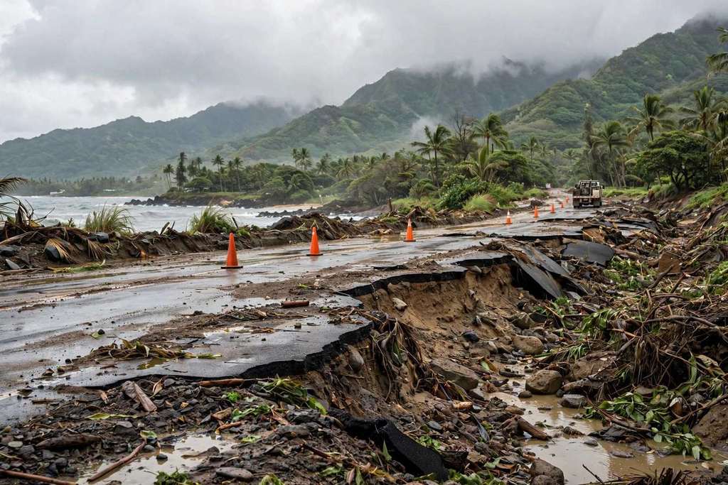 Honolulu, Hawaii: $81.4 Million in Federal Money Heads to Hawaii to Repair Storm-Damaged Roads and Bridges