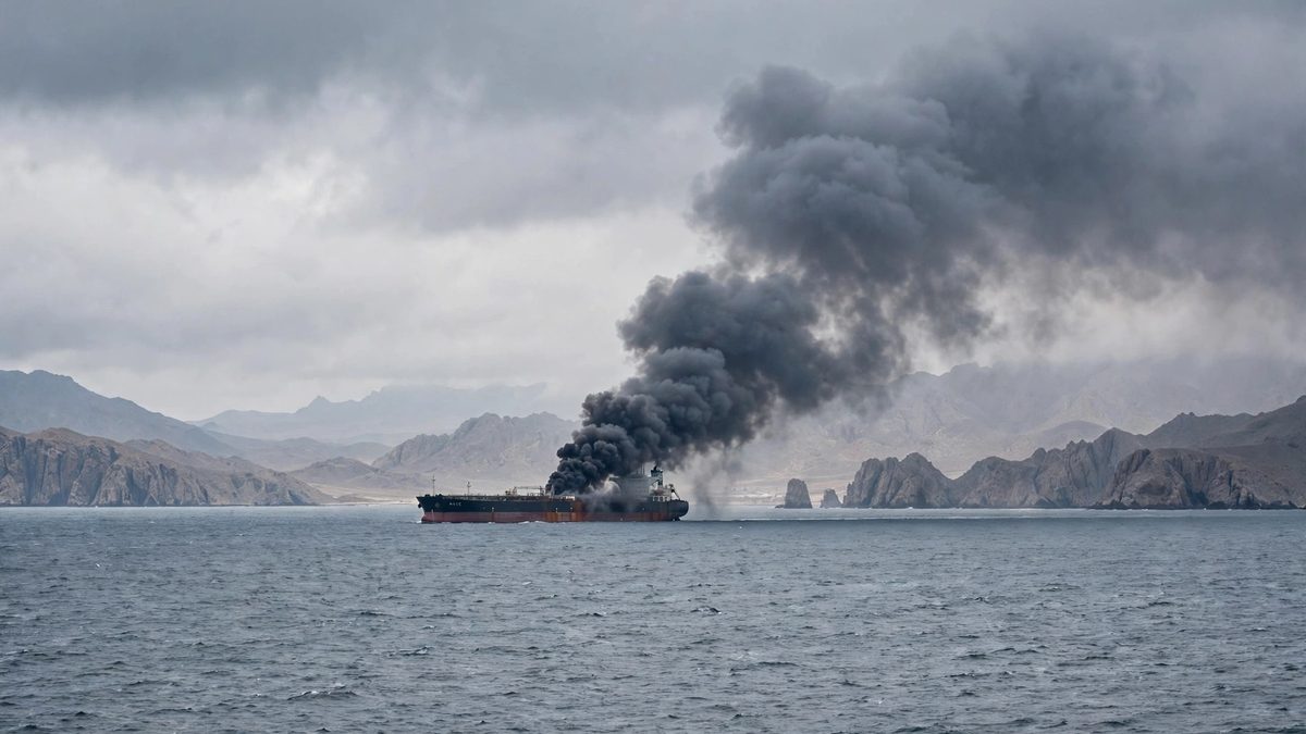 Iran Sets Supertanker Ablaze Hours After US Blockade Strike