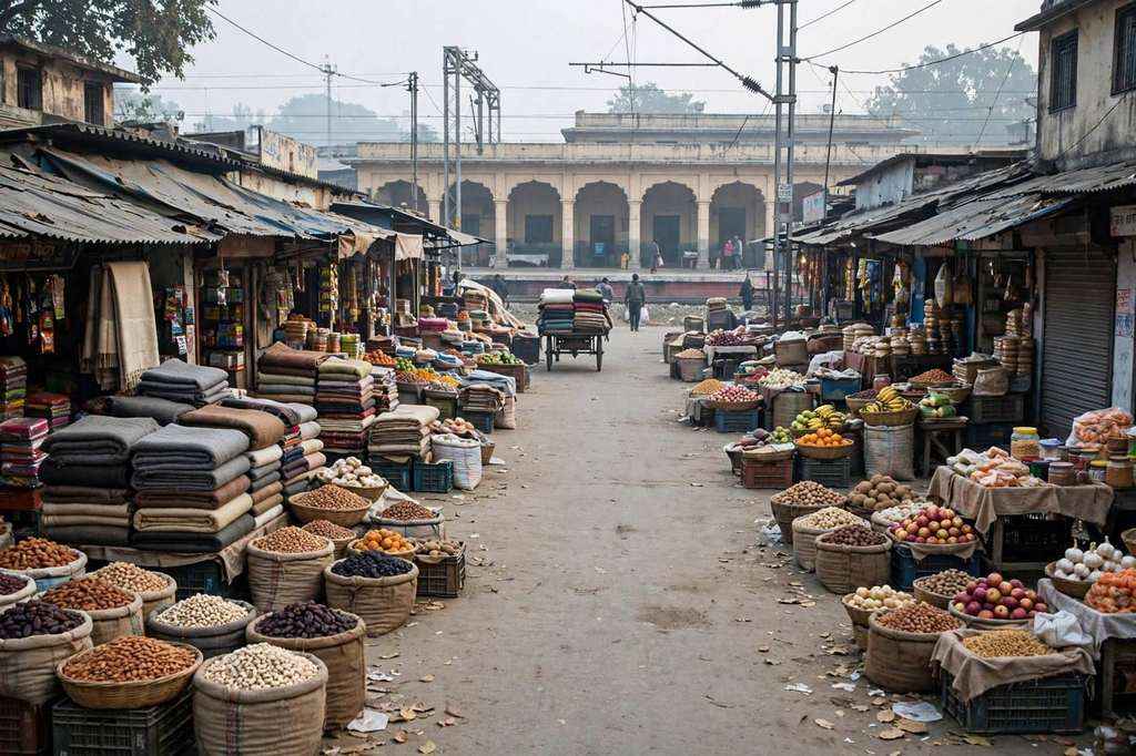 Fire Guts Around 40 Shops at Shiv Market Opposite Jammu Railway Station