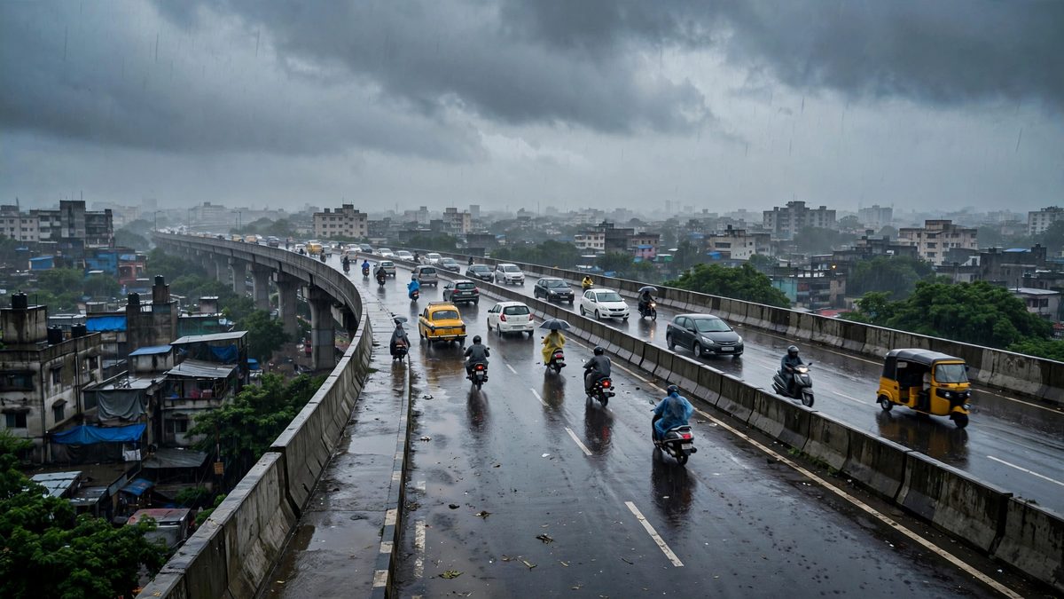 Kolkata Scrubs Rainbow Paint Off Flyovers After Bikers Skid