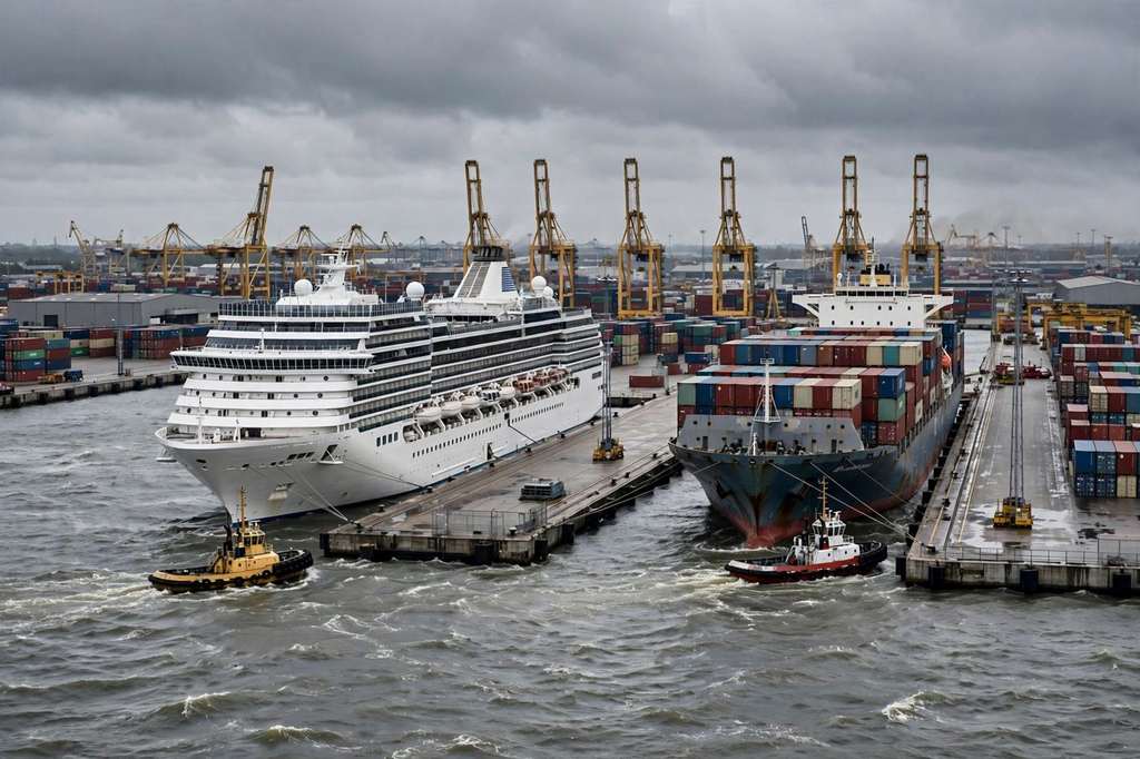 Mein Schiff 3 Hits Container Ships in Bremerhaven Storm, Canary Islands Cruise Cancelled