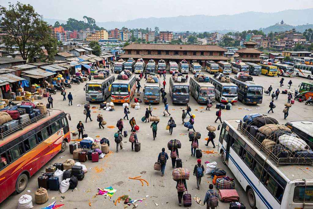 Nepal Dashain Return Rush: Kathmandu Fills as Offices Reopen