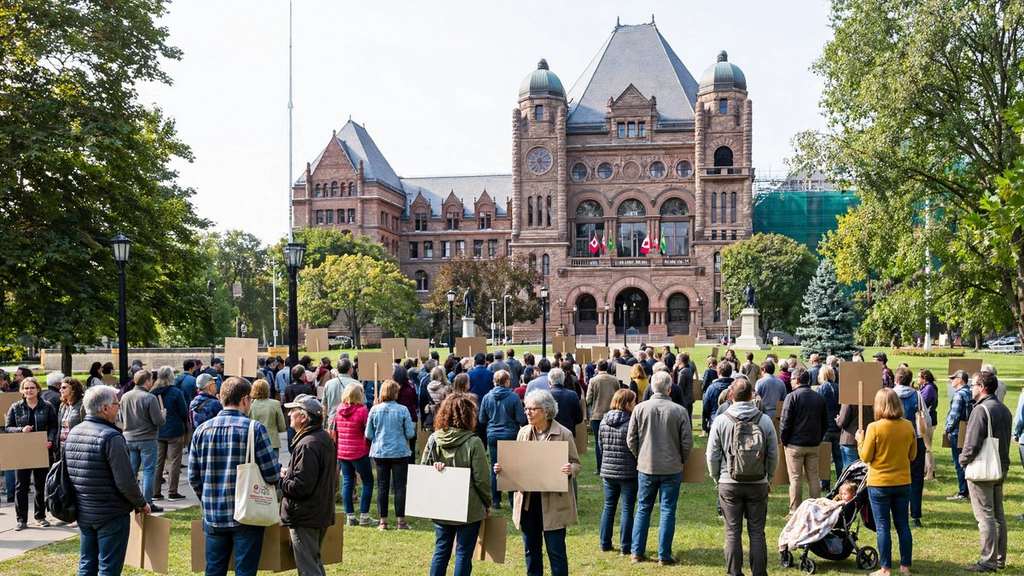 Ontario Education Workers Rally in Five Cities Over School Funding