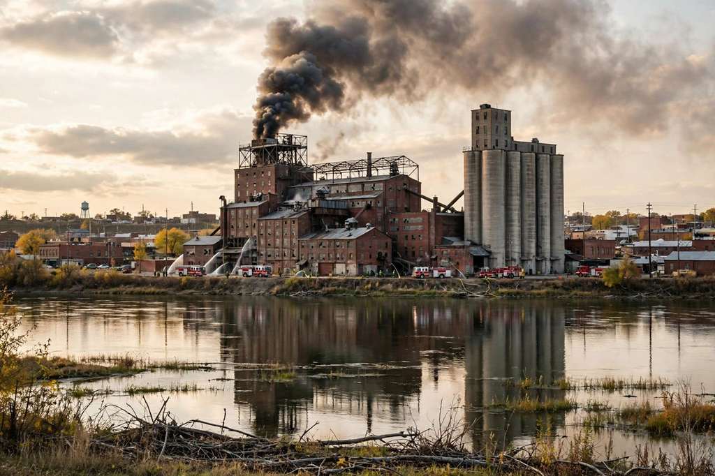 Explosion and Fire Hit Quaker Oats Plant in Cedar Rapids, No Injuries Reported