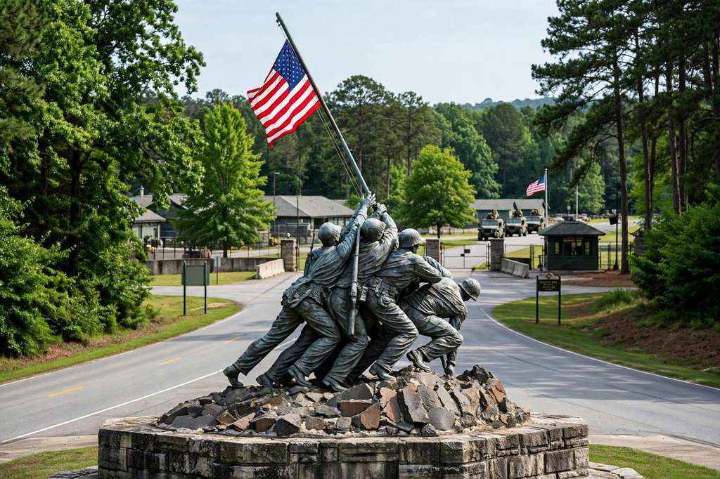Man Accused of Beheading Iwo Jima Statue at Marine Corps Base Quantico