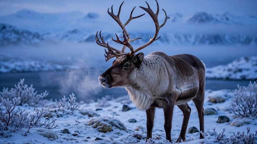 Reindeer Eyes Turn Gold in Summer and Deep Blue in Winter