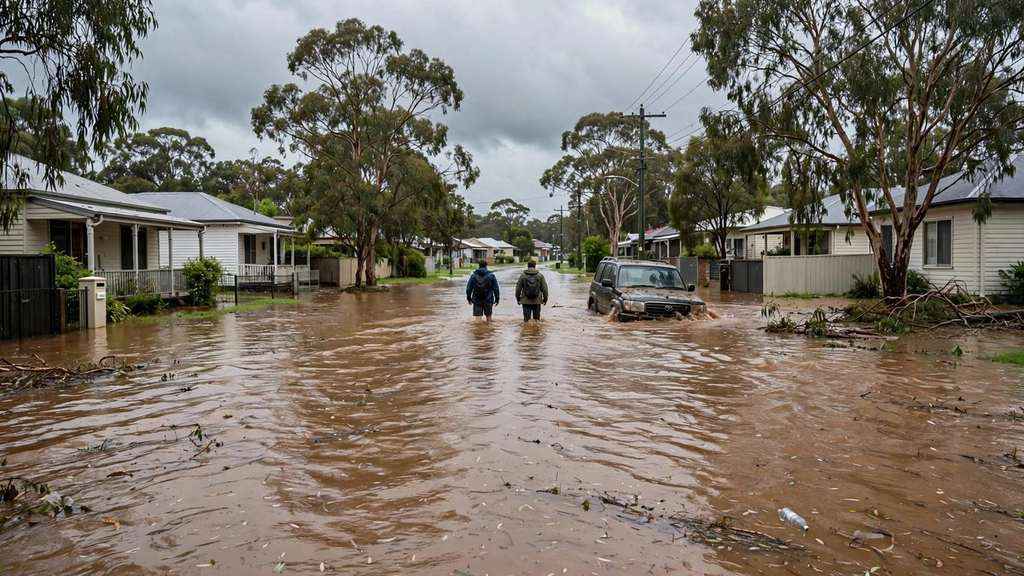 TV Reporter Rescues Driver From Sinking Car in Brisbane Floodwater