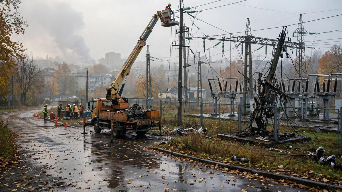 Russian Attacks Kill at Least Eight in Ukraine, Cut Power to a Million