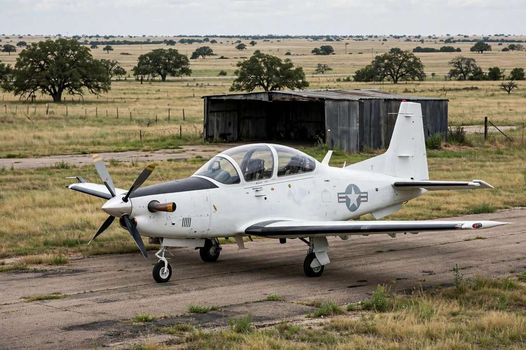 Seguin, Texas: Two Air Force Pilots Eject Safely From a T-6A Texan II After a Hard Landing