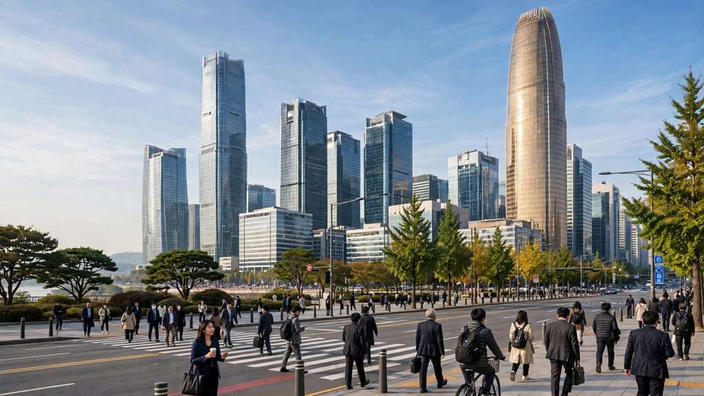 South Korea GDP Grows 1 Percent as Chip Exports Lift Kospi 3.1 Percent