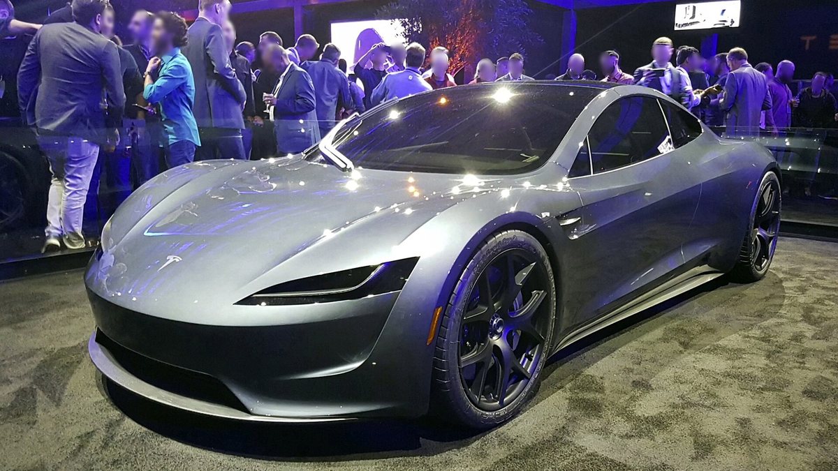 Tesla's New Roadster Flies, Does a Barrel Roll at Texas Reveal
