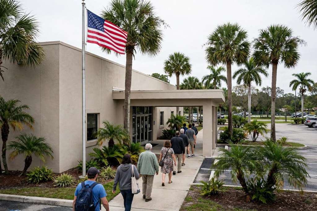Trump and Melania Trump Vote Early in Person in Palm Beach on First Day of Florida Early Voting