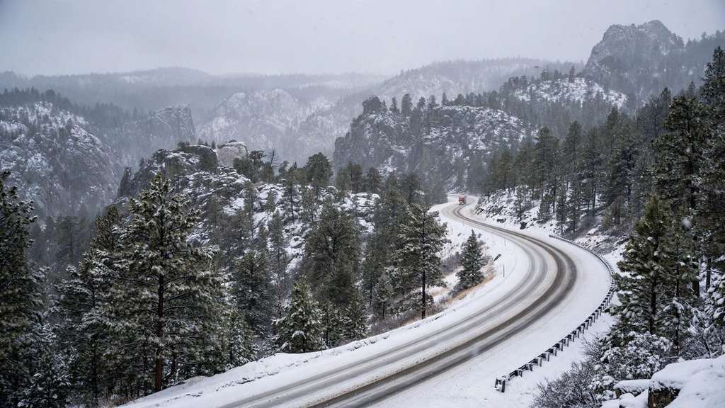 Winter Storm Hits Seven States Monday: Alaska Buried, Black Hills Slick